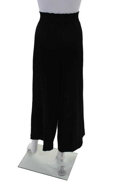 Kimberly Taylor Womens High Rise Wide Leg Pull On Pants Black Size Medium