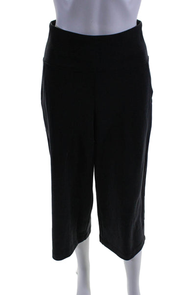 Athleta Womens High Waisted Flare Leg Cropped Workout Legging Black Size XS