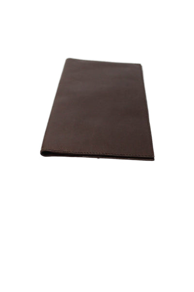 Designer Mens Leather Bifold Flat Multilayered Billfold Card Wallet Brown