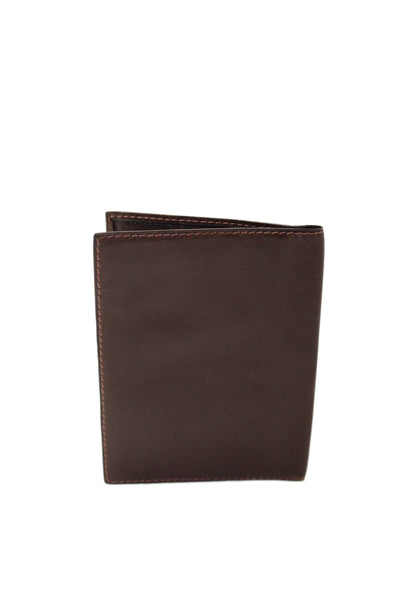 Designer Mens Leather Multilayered  Bifold Open Closure Casual Flat Card Case