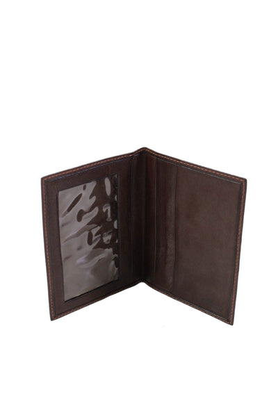 Designer Mens Leather Multilayered  Bifold Open Closure Casual Flat Card Case