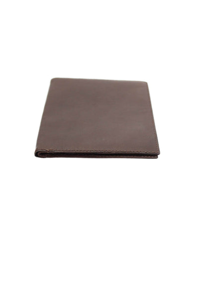 Scully Mens Leather Open Closure Bifold Multilayered Flat Billfold Wallet Brown