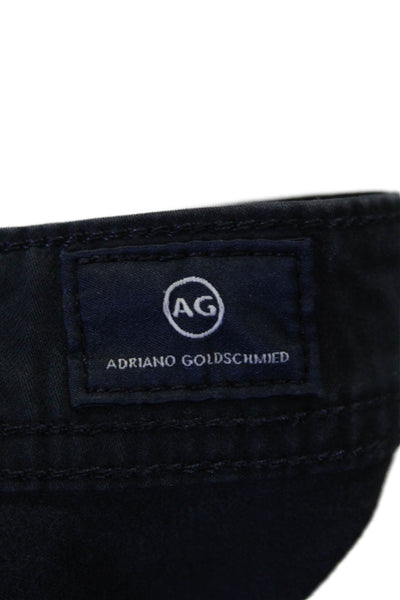 AG Adriano Goldschmied Mens Graduate Tailored Pants Black Cotton Size 32X34