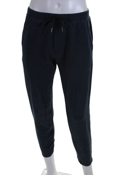 Mack Weldon Mens Cotton Drawstring Waist Tapered Sweatpants Navy Size S