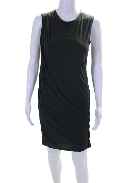 Standard James Perse Womens Dark Gray Crew Neck Sleeveless Tank Dress Size 1