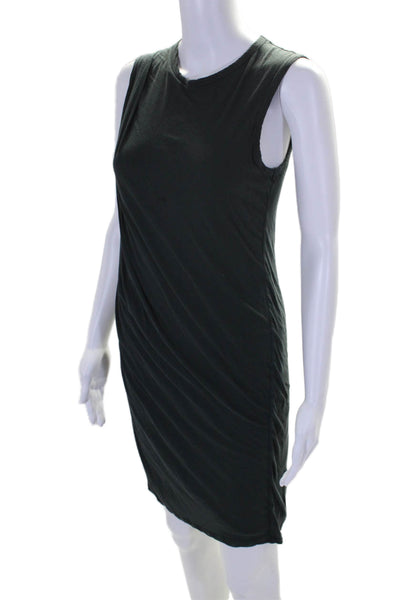 Standard James Perse Womens Dark Gray Crew Neck Sleeveless Tank Dress Size 1