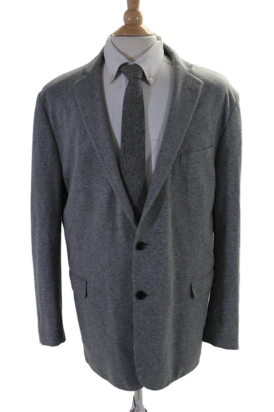 Brooks Brothers Mens Two Button Regent Fit Blazer Gray Wool Size 46 Regular