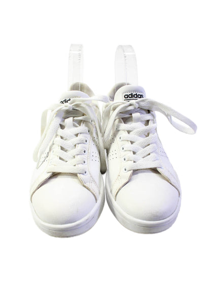 Adidas Womens Leather Coloblock Lace Up Low Top Sneakers White Size 6.5