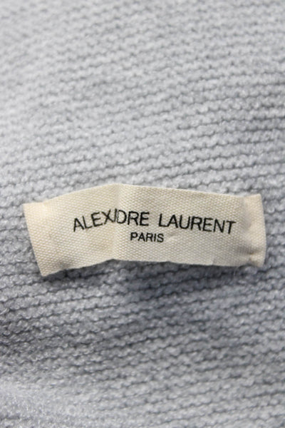 Alexandre Laurent Women Turtleneck Long Sleeves Pullover Sweater Gray Size S