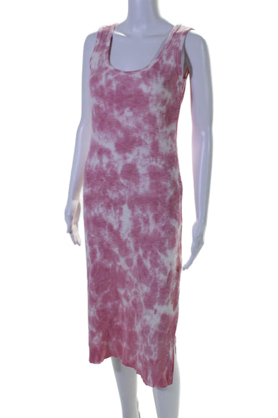 Love Shack Fancy Women's Scoop Neck Sleeveless Tie Dye Fitted Mini Dress Size S