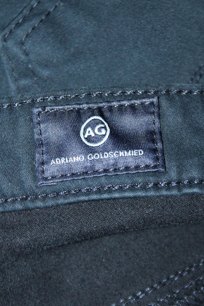 AG Adriano Goldschmied Womens Cotton Blend Mid-Rise Skinny Jeans Navy Size 29R