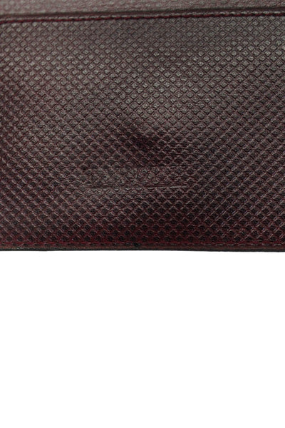 Tardini Womens Leather Textured Multilayered Billfold Open Pocket Wallet Brown