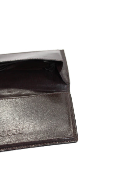 Tardini Womens Genuine American Alligator Leather Business Card Holder Black