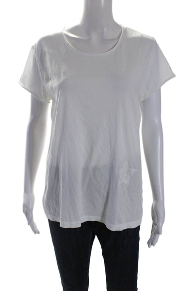 Nation Ltd by Jen Menchaca  Women's Short Sleeves Basic T-Shirt White Size L