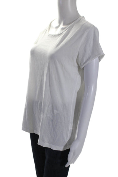 Nation Ltd by Jen Menchaca  Women's Short Sleeves Basic T-Shirt White Size L