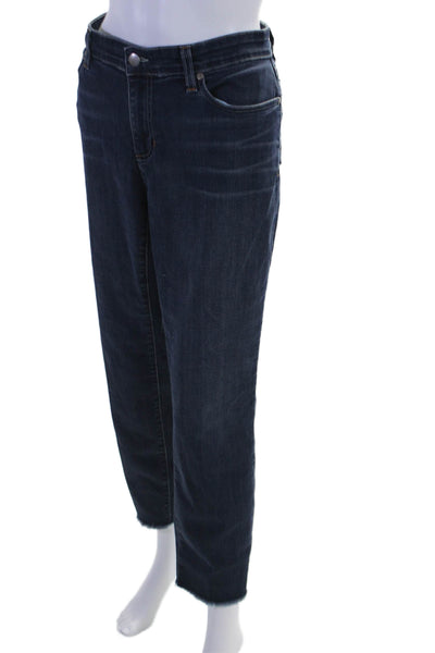 Avenue Montaigne Womens Cotton Floral Print Elastic Straight Pants Black Size 12