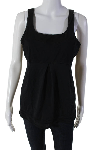 Lululemon Women's Scoop Neck Sleeveless Workout Tank Top Black Size M