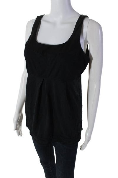 Lululemon Women's Scoop Neck Sleeveless Workout Tank Top Black Size M