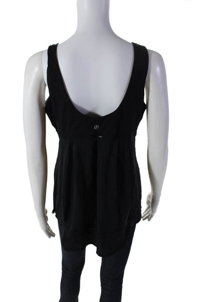 Lululemon Women's Scoop Neck Sleeveless Workout Tank Top Black Size M