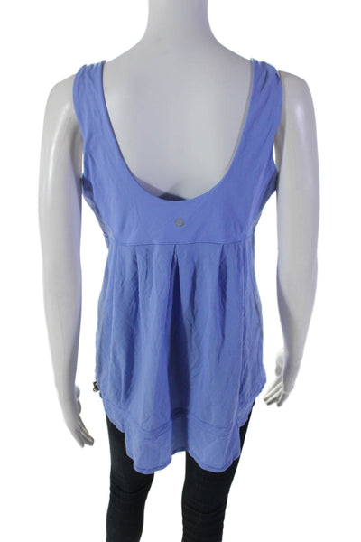 Lululemon Women's Scoop Neck Sleeveless Workout Tank Top Blue Size M