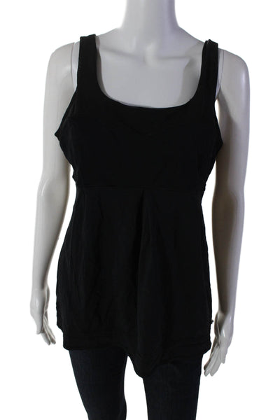 Lululemon Women's Scoop Neck Sleeveless Workout Tank Top Black Sz M