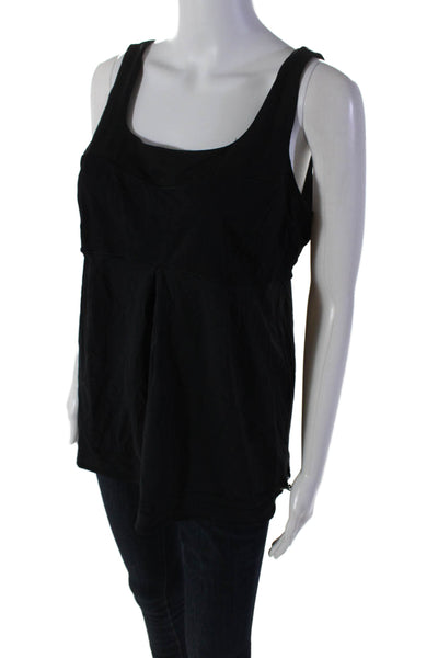 Lululemon Women's Scoop Neck Sleeveless Workout Tank Top Black Sz M