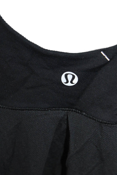 Lululemon Women's Scoop Neck Sleeveless Workout Tank Top Black Sz M