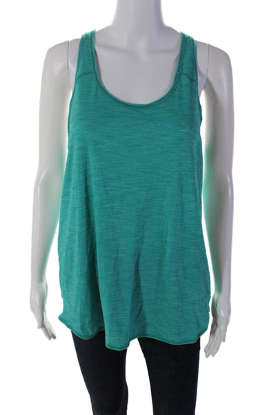 Lululemon Women's Round Neck Sleeveless Athletic Workout Top Green Size M