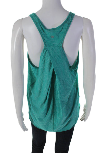 Lululemon Women's Round Neck Sleeveless Athletic Workout Top Green Size M