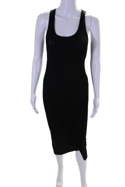 Rag & Bone Jean Womens Black Ribbed Scoop Neck Sleeveless Tank Dress Size XS