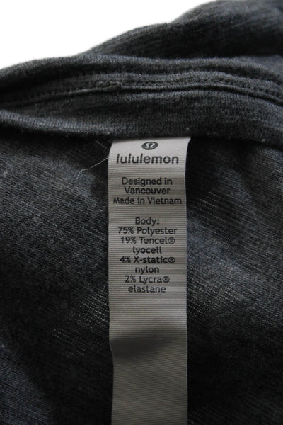 Lululemon Womens V Neck Tie Front Boxy Tank Top Gray Size 8