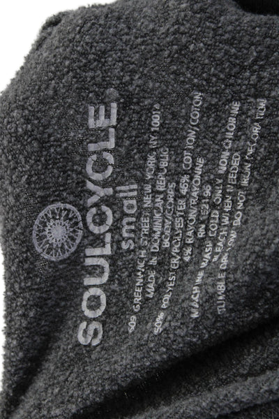 Soul Cycle Womens Pullover Crew Neck LA Logo Sweater Gray Cotton Size Small