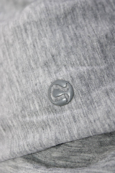 Lululemon Womens Long Sleeve V Neck Lightweight Wrap Shirt Gray Size 4