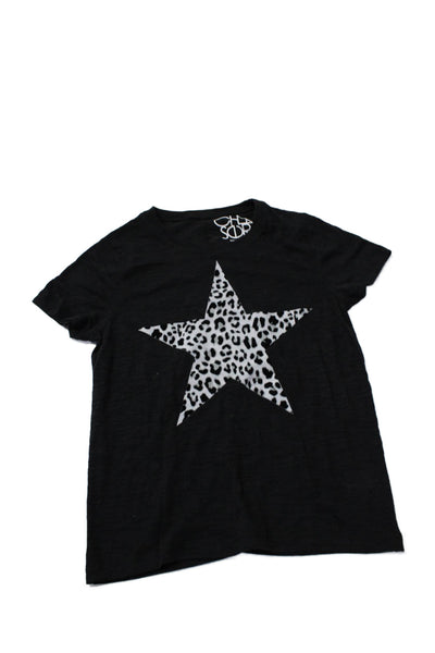 Chaser Womens Short Sleeve Skull & Star Tee Shirts Black Size XS Lot 2