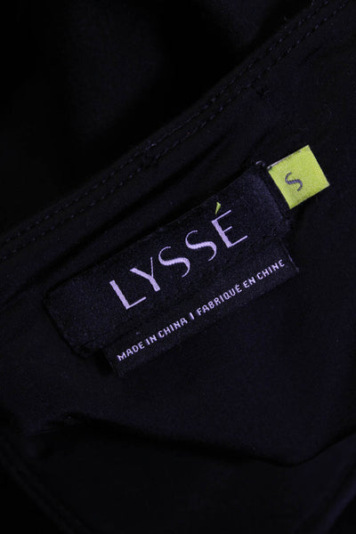 Lysse Womens Pull On High Rise Slim Leg Leggings Black Size Small