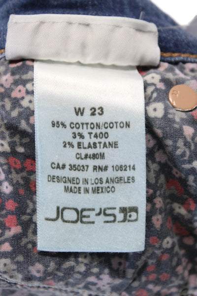 Joes Jeans Womens High Rise Distressed Charlie Skinny Crop Jeans Blue Size 23