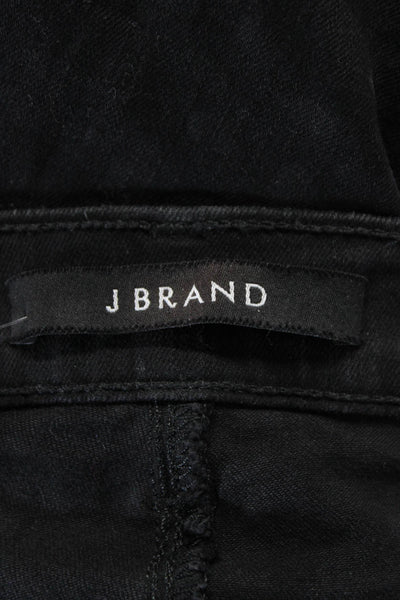 J Brand Womens Zipper Fly Mid Rise Leopard Printed Skinny Jeans Gray Size 24
