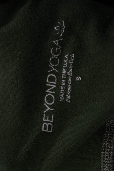 Beyond Yoga Womens Athletic Casual High Waisted Leggings Green Size S