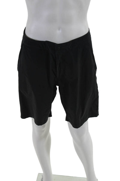 Lululemon Mens Drawstring  Double Stitched Athletic Casual Shorts Black Size 32