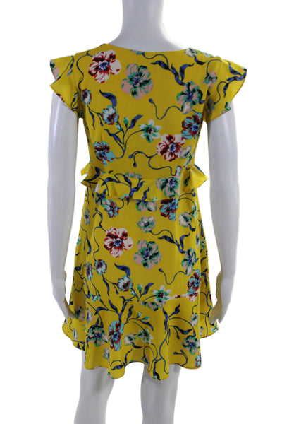 Cooper & Ella Women's V-Neck Sleeveless Tiered Mini Floral Dress Size XS