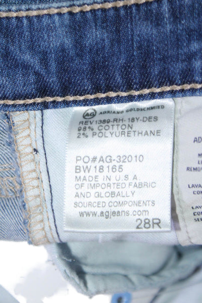 AG Adriano Goldschmied Womens Blue Skinny Leg Leggings Ankle Jeans Size 28R