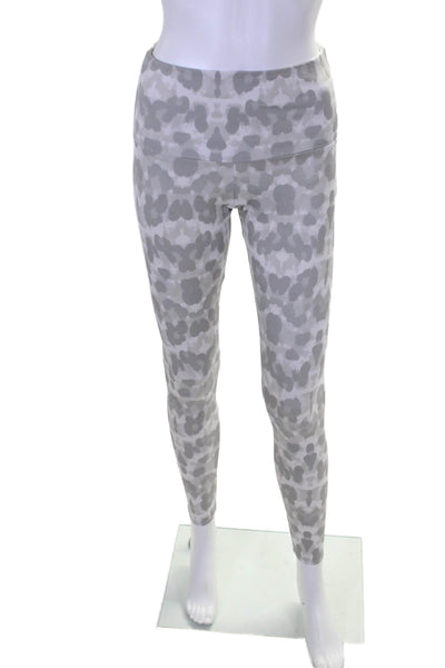 ONZIE Womens Stretch Animal Print Mid-Rise Activewear Leggings Gray Size XS