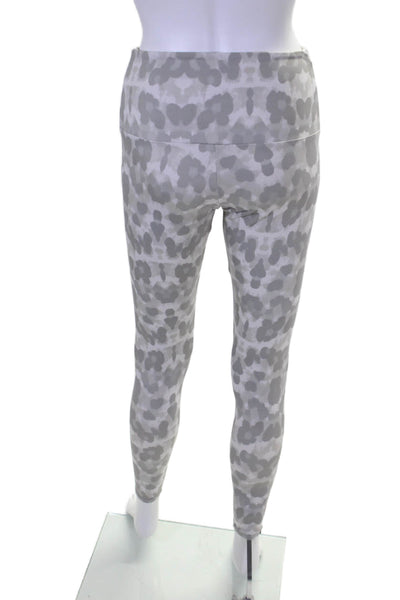 ONZIE Womens Stretch Animal Print Mid-Rise Activewear Leggings Gray Size XS