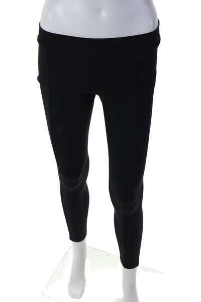 The Row Womens High Rise Pull On Slim Leg Leggings Black Size Small