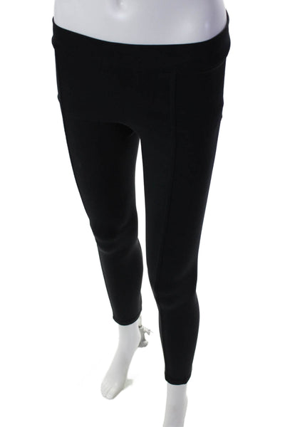 The Row Womens High Rise Pull On Slim Leg Leggings Black Size Small