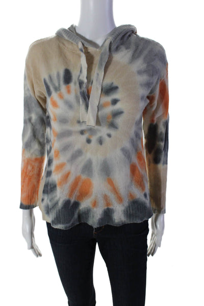 Brodie Womens Long Sleeve Tight Knit Hooded Sweater Multicolor Size Small