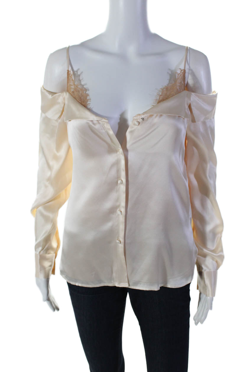 NEW Jonathan Simkhai Silk deals Blouse - XS