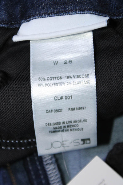 Joes Womens Zip Front Five Pocket Dark Wash Bootcut Jeans Blue Size 25