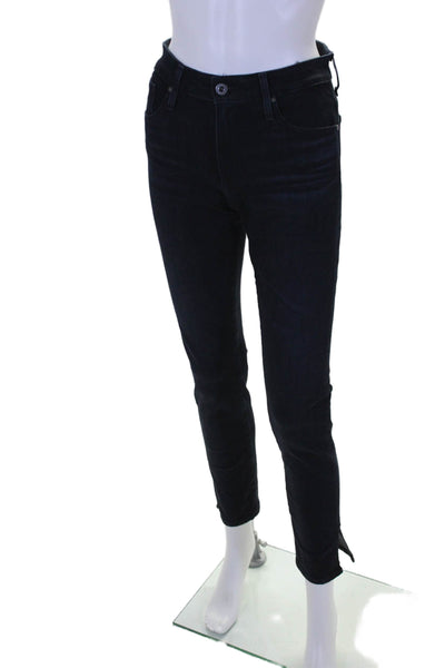 AG Adriano Goldschmied Womens The Stevie High Rise Skinny Jeans Blue Size EUR 28