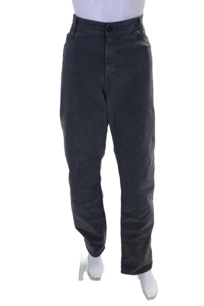 Adriano Goldschmied Mens Cotton Tailored Leg Casual Pants Smoky Gray Size 34X38